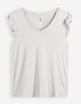 Top - Volants - Off-White