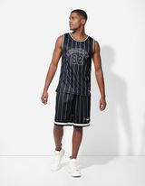 Top a canotta - Mesh - nero