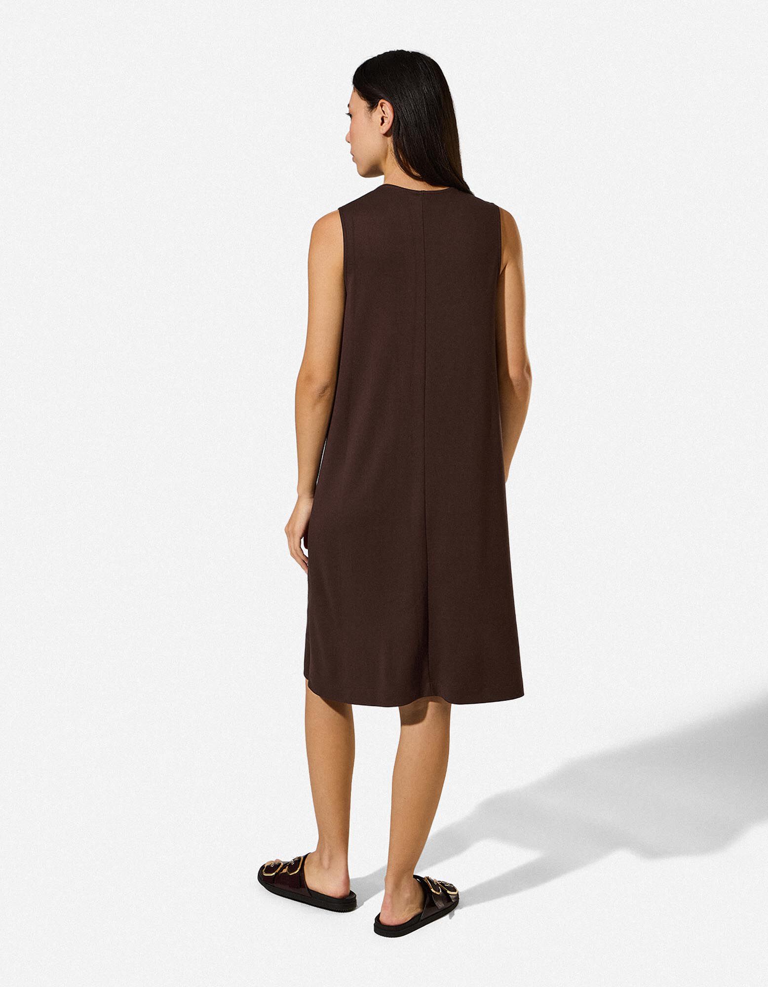 Kleid in A-Linie - A-Shape - Dunkelbraun