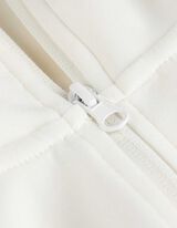 Felpa aperta - Strisce laterali - bianco