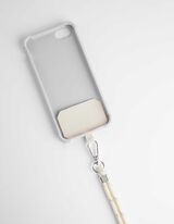 Cinghia per telefono - Motivo allover - beige