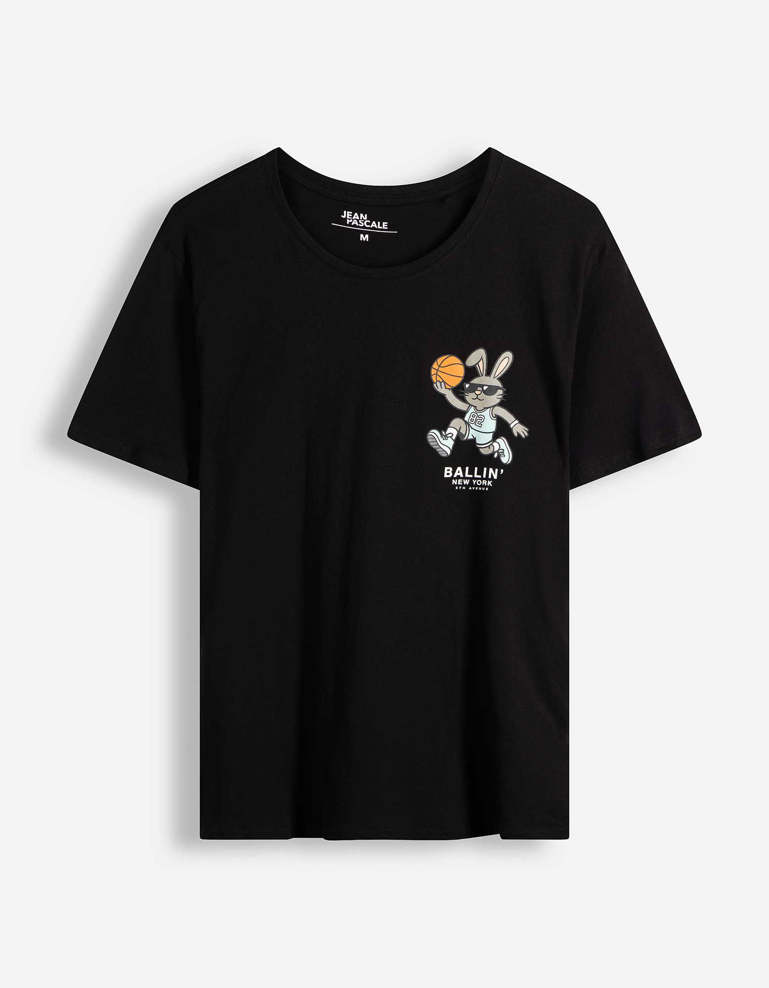 T-Shirt - Print - Schwarz