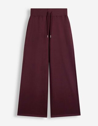 Jogpants - Gerippte Abschl&uuml;sse - Lila