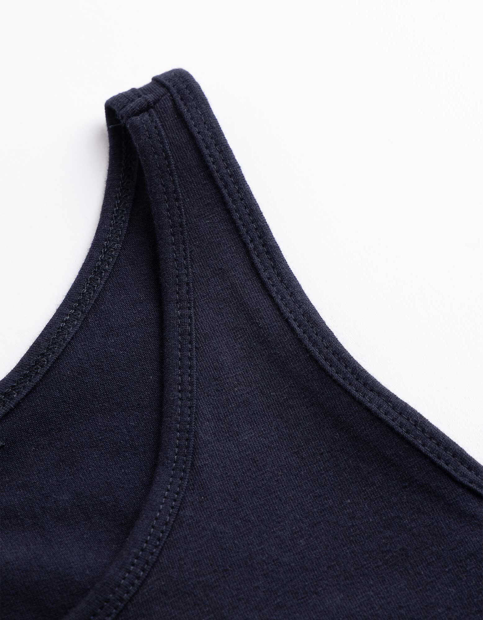 Top sans manches - Basique - bleu fonc&eacute;