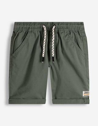 Shorts - Elastischer Bund - dunkelgr&uuml;n