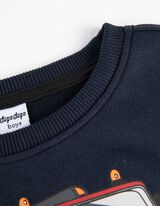 Dukserica - Prednja štampa - tamno-plava