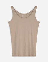 Top - Stretchanteil - beige