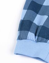 Pyjama Set aus Shirt und Hose - Mustermix - hellblau