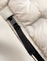 Jacke - Stehkragen - beige