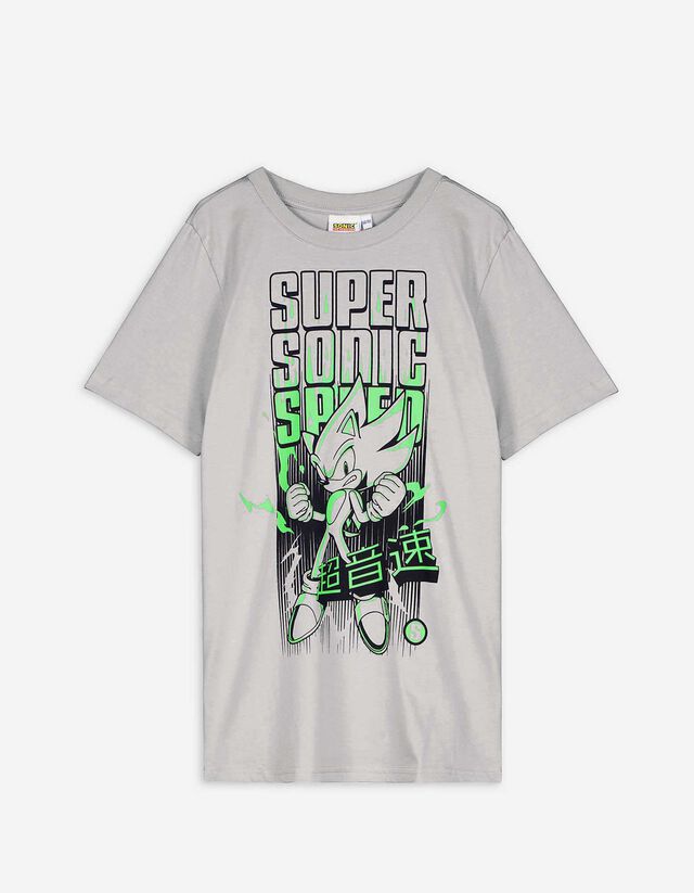 T-shirt - Sonic - jasny szary