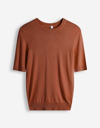 Pullover - Kurze &Auml;rmel - dunkelrot