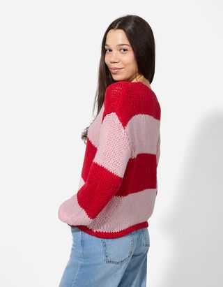 Pul&oacute;ver - K&ouml;t&ouml;tt ruha - piros