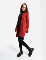 Dolga jopa - LENZING&trade; ECOVERO&trade; - temno rdeca