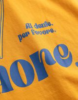 T-Shirt - R&uuml;ckenprint - gelb