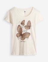 T-Shirt - Glitzerprint - Off-White