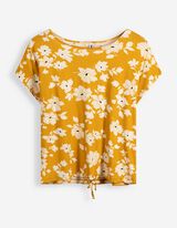 T-shirt - Cordon de serrage - Jaune
