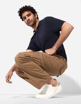 Cargohose - Straight Fit - braun