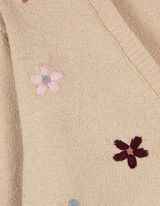 Strickjacke - Stickereien - beige