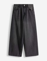 Jeans hlače - Kroj Baggy Fit - crna