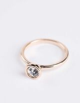 Pierścionek - 5 szt. w opakowaniu - zloty