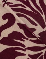 Bluse - Allover-Print - dunkelrot