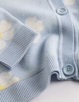 Cardigan - Allover-Muster - blau