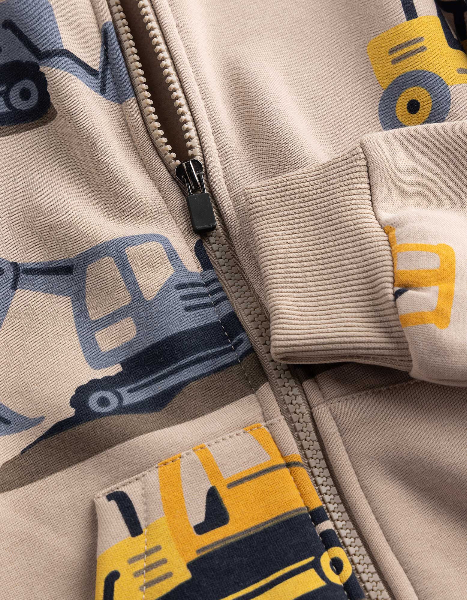 Sweatjacke - Bagger - Beige