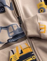 Sweatjacke - Bagger - Beige