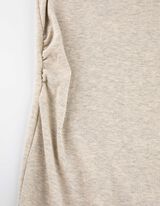 Motinystės suknelė - Pabrėžiantis figūrą - smelio spalvos