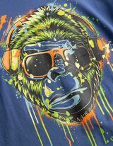 Tričko - Predn&eacute; tlač - tmavomodra