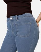 Caprihose - Regular Waist - blau