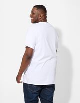 T-Shirt - einfarbig - weiß