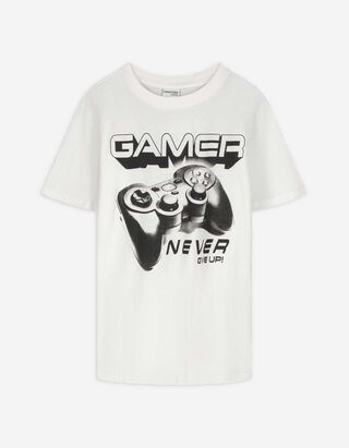 T-Shirt - Frontprint - weiß T-Shirt - Frontprint - weiß