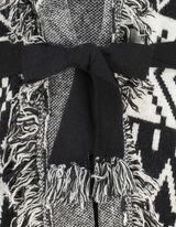 Dugi kardigan - Kai&scaron; opasač - crno