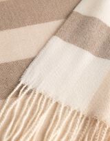 Schal - Karomuster - Beige