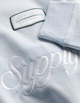 Sweatshirt - Polokragen - hellblau