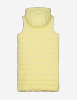 Gilet lungo - Cappuccio con coulisse - giallo chiaro