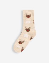 Socken - gemustert - Beige