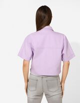 Chemise en jean - Unicolore - Lilas