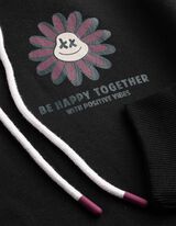 Kleid - R&uuml;ckenprint - schwarz