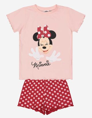 Pyjama set van shirt en shorts - Minnie Mouse - roze