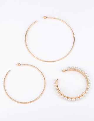 des boucles d'oreilles - Lot de 3