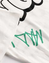 Tričko - Nadměrn&yacute; střih Oversized Fit - b&iacute;l&aacute;