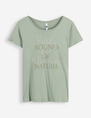 T-Shirt - Glitzerprint - t&uuml;rkis