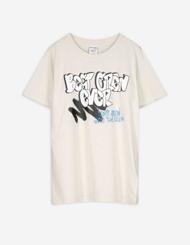 T-shirt - Impression recto - Gris clair