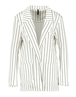 Damen Sweat-Blazer mit Streifen-Muster