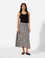 Rok - Stippenmotief - Beige