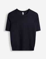 Pullover - Kurze &Auml;rmel - dunkelblau