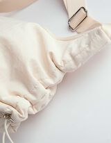 Beuteltasche - einfarbig - beige