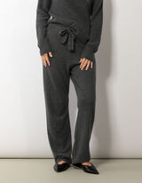 Gebreide broek - Kasjmier - grijs